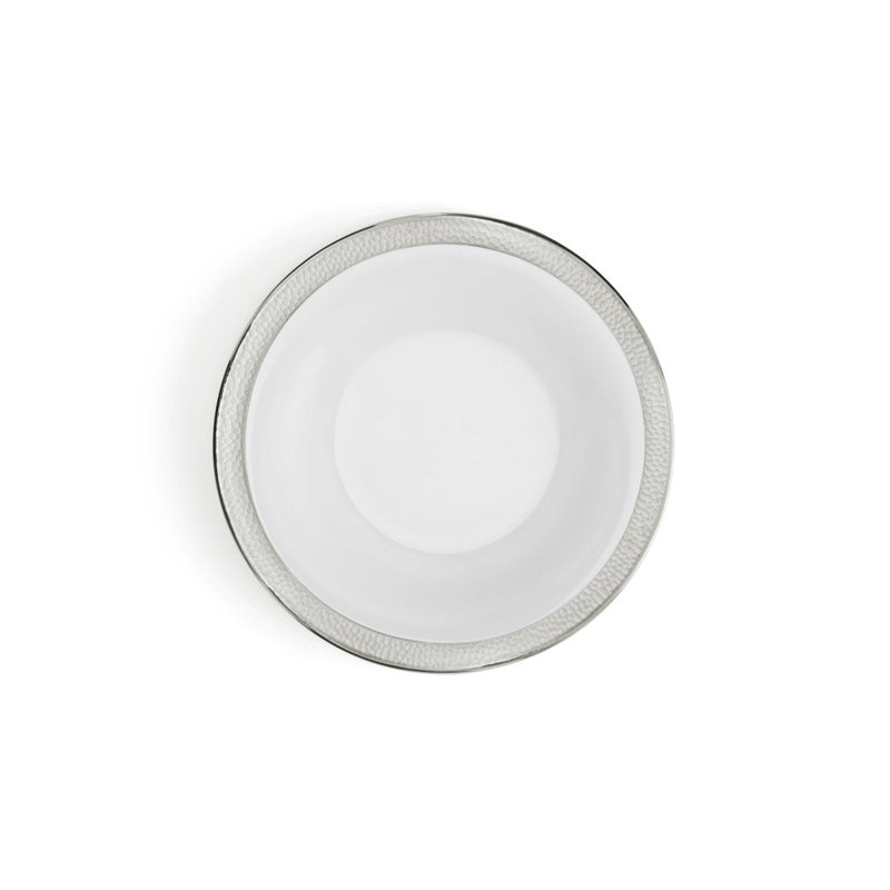 Smith Handmade Porcelain Appetizer Plate, Platinum