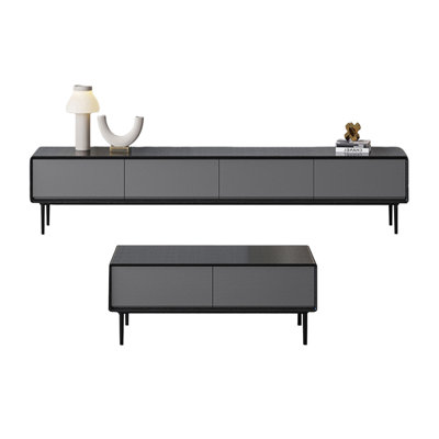 Nordic Style TV Stand and Coffee Table Set