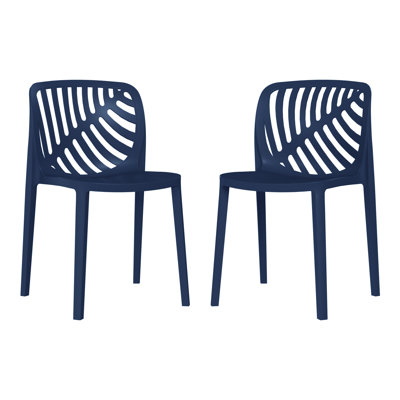 Ensemble de 2 chaises de patio empilables
