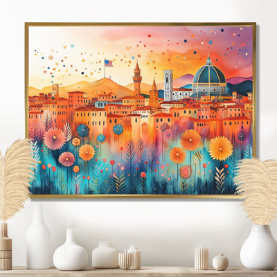 Isamari, couleur de l'Italie à Florence, tombée de la nuit I - Italie, art mural
