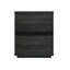 Table de chevet avec 3 tiroirs gris anthracite