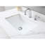 Comptoir de meuble-lavabo en pierre frittée 43 x 22 avec 3 trous de robinet et lavabo sous-comptoir en céramique de couleur dorée 43 po x 22 po