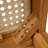 Outdoor Patio Dining Chair, Acacia Wooden With Light Brown PE Wicker