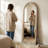 Arched Solid Wood Full Length Mirror-202688362