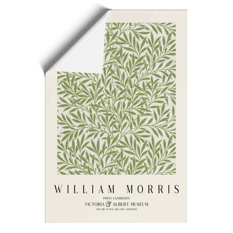 Willow Pattern Print by William Morris - Frameless Print, 30cm H x 21cm W x 0.1cm D