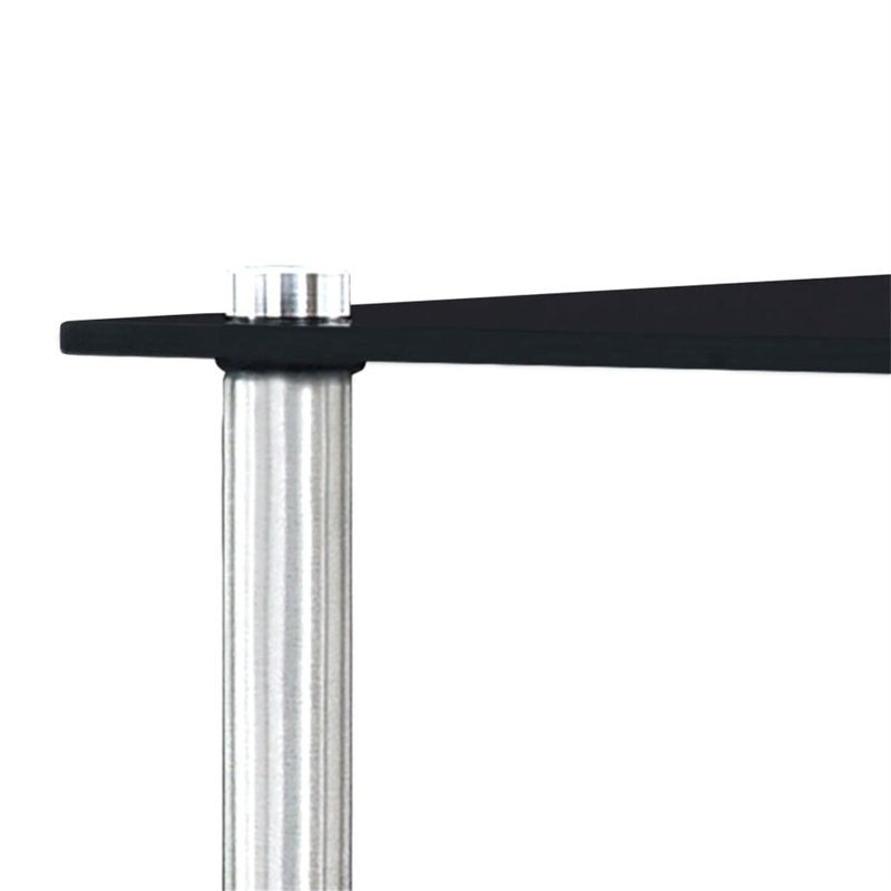 Letona Glass Top Nesting Tables, Black