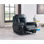 Fauteuil inclinable, fauteuil inclinable électrique en velours CLARK BLANCHE