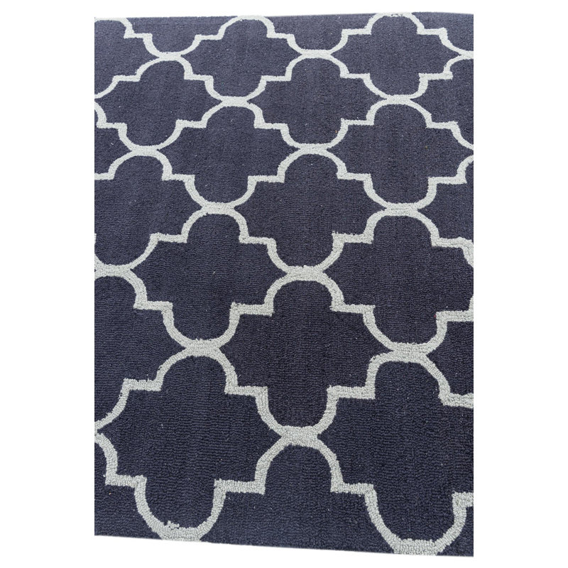 Tapis bleu marine Oharare