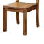 Chaises de salle à manger en bois massif chêne foncé, ambiance rustique, 2 pièces, panneau arrière rustique, 2 pièces, design