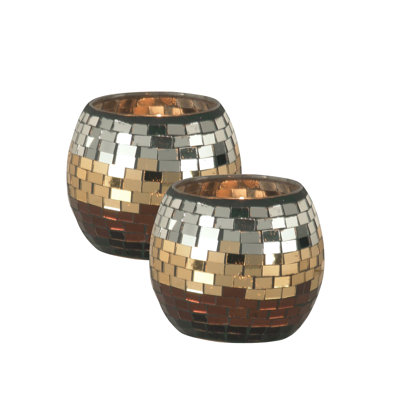 4'' H Glass Tabletop Votive Holder