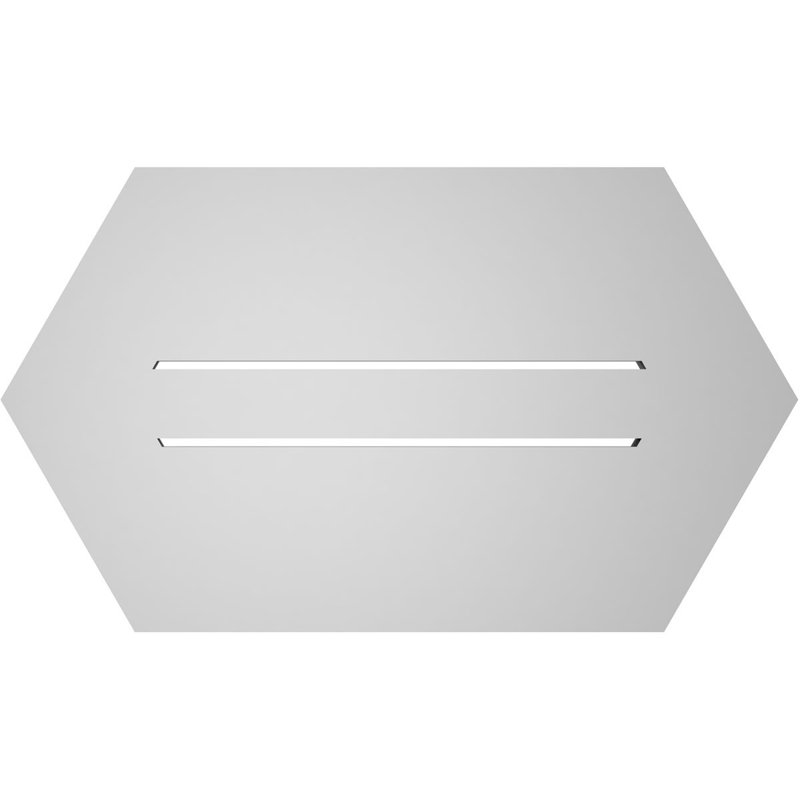 Évent horizontal fonctionnel à pignon en uréthane à surface horizontale Signature, H 14 po x l 24 po x P 1 po