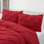 Ensemble de housse de couette plissÃ©e en tissu doublement brossÃ©-1223342539-1223356691