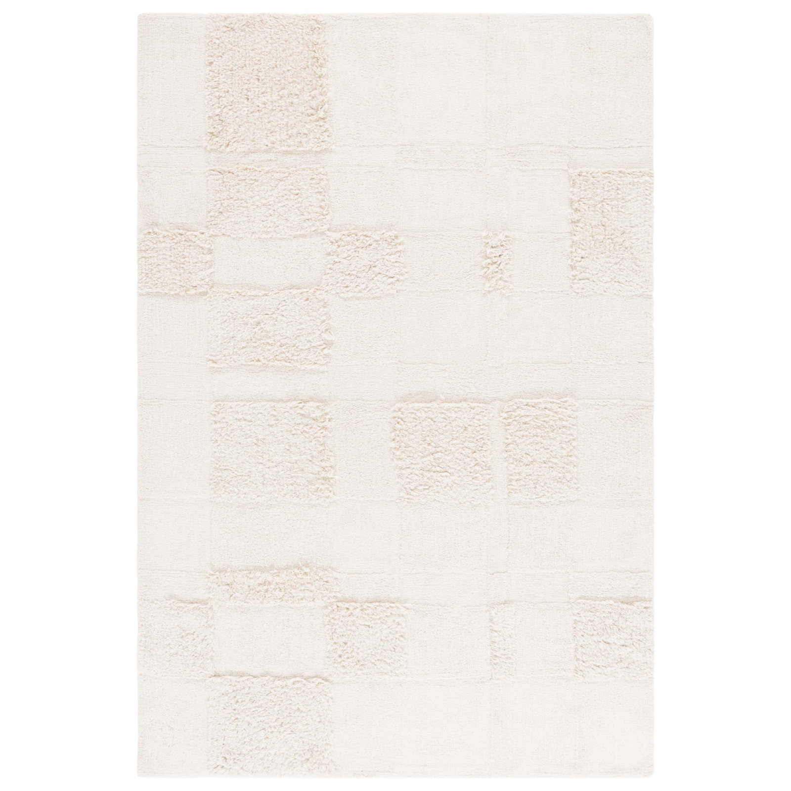 Easy Care 225 Hand Tufted Recycled Cotton Machine Washable Geometric Indoor Use Only Rug, Rectangle 3' x 5'