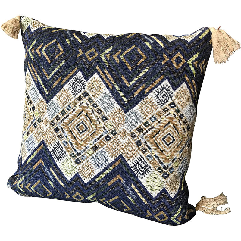 Fringed Cotton Pillow Cover