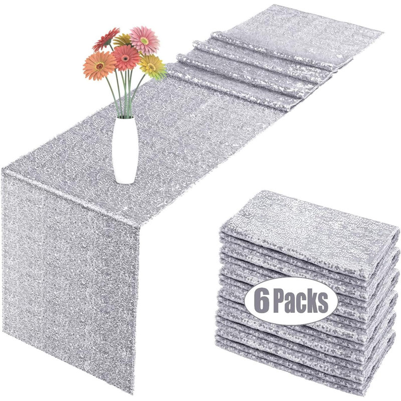 Chemin de table Bula Runner, Argent
