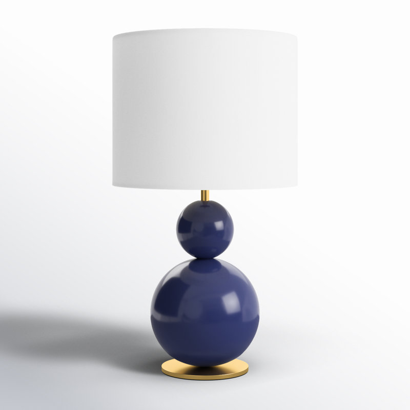 Anthony Metal Table Lamp, Navy