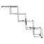 Escalier pliable robuste à 4 marches pour animaux de compagnie, escalier en aluminium léger