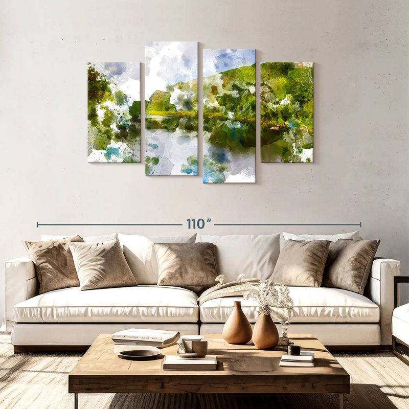 Paysage émeraude Avery, H 48 po x l 75 po
