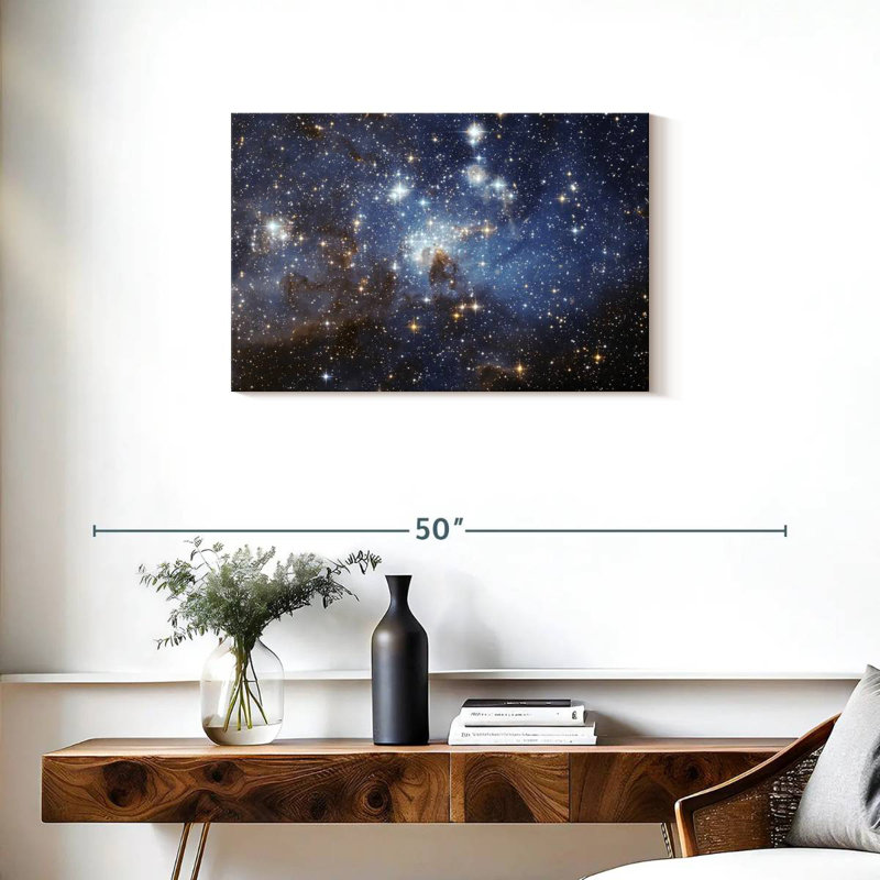 Oberle, peloton d'étoiles, H 20 po x l 30 po