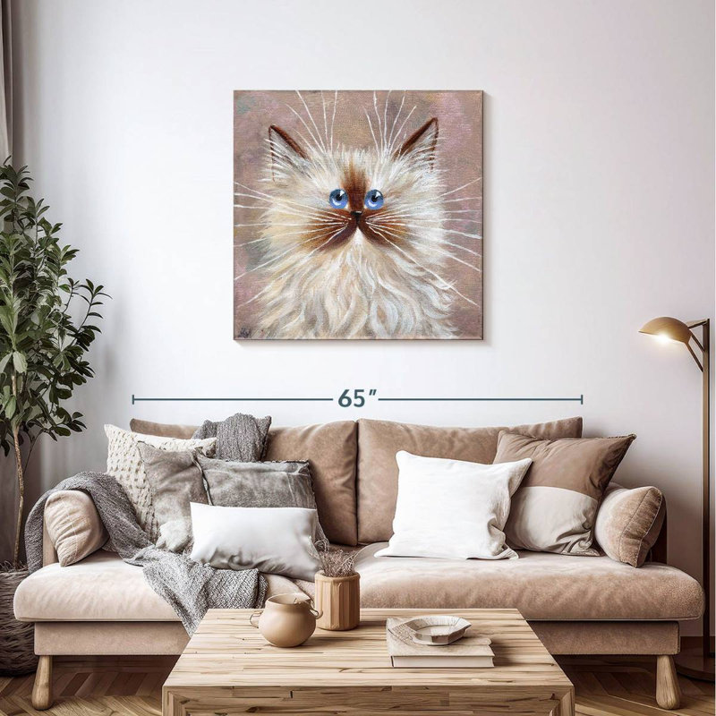 Brampt Seal Point Kitten, 36" H x 36" W