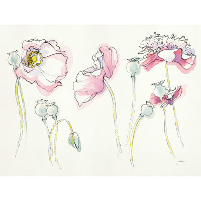 «Pink Somniferums» par Shirley Novak - reproduction d'art sur toile tendue