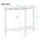 Retro Circular Curved Half-Moon Console Table with Cloud Design Top and Open Shelf Solid Wood Frame and Legs-207327586