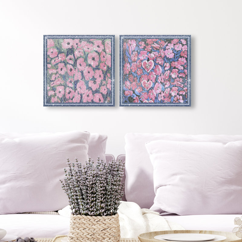 Forever Blooming Set Set by Oliver Gal, 60"H x 60"W, Gallery Wrapped