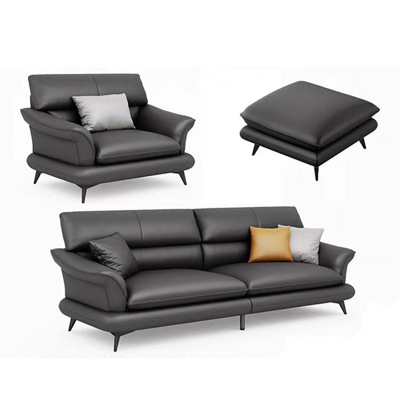 Italian comfortable simple business sofa set
