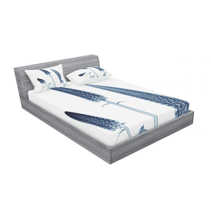 Microfiber Sheet Set, Full Sheet Set with Fitted Sheet