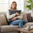 Set of 2 Throw Pillow Full Set with Insert – 18"x18"functional side magazine pocket -1022848449-987086745-1054625010