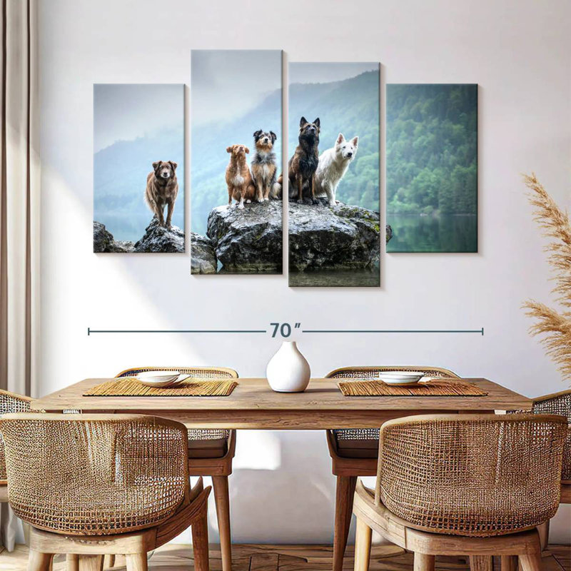Dog Alliance, 42" H x 68" W