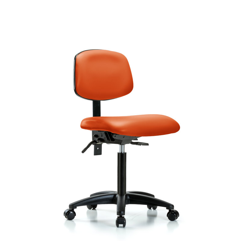 Chaise de travail Akron, Roulettes, Inclus, Orange