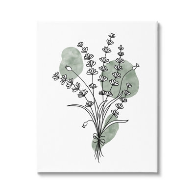 " Wildflower Outline Sprigs " by JJ Design House LLC