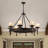 Liam 8 - Light Dimmable Wagon Wheel Chandelier