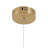 1-Light Gold LED Pendant With White Acrylic Shade