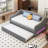 Upholstered Twin XL Size Daybed with LED Belt and Trundle-788897294