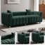 Canapé rembourré Modern Bubble avec pieds en métal et 2 coussins-1836961251