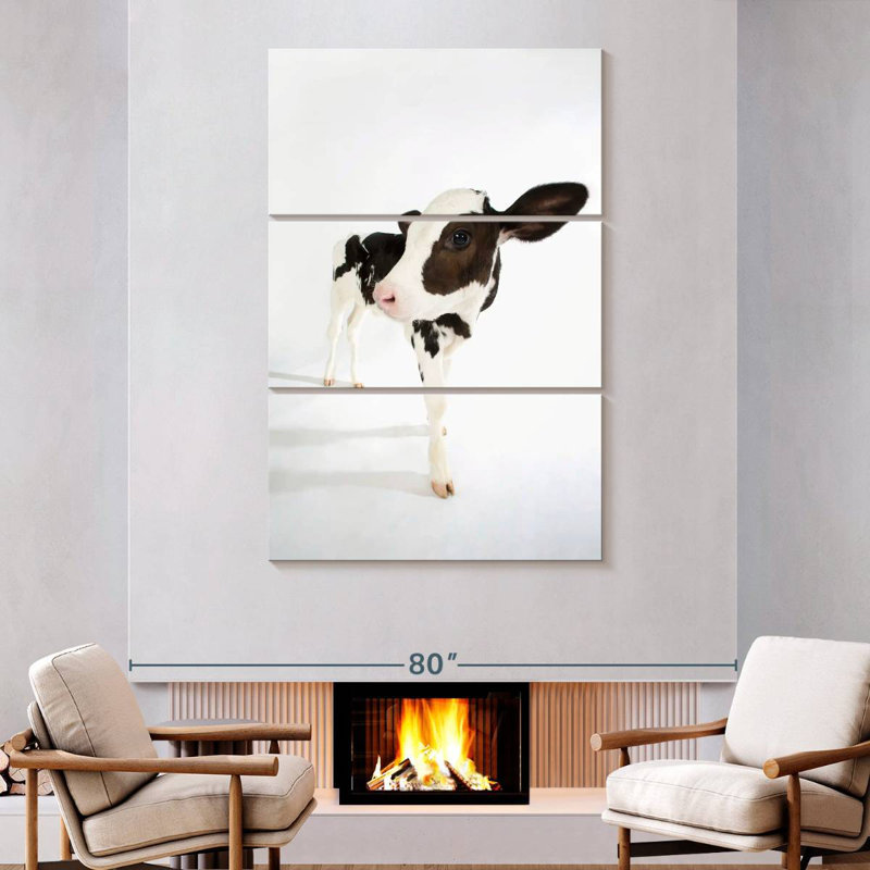 Brampt Charming Baby Cow, 74" H x 48" W