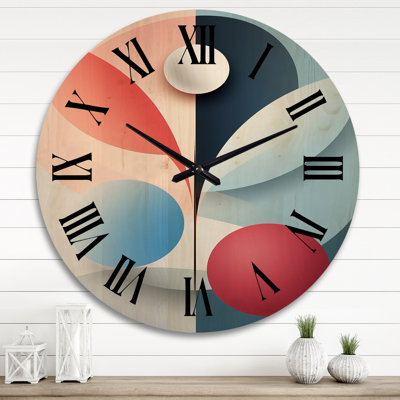 Horloge murale en bois massif Pandich
