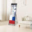 10-Tier Metal Free Standing Magazine Rack