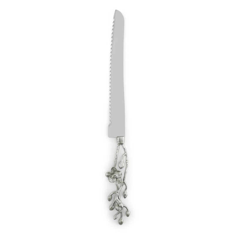 Orchid 6'' L Bread Knife, White