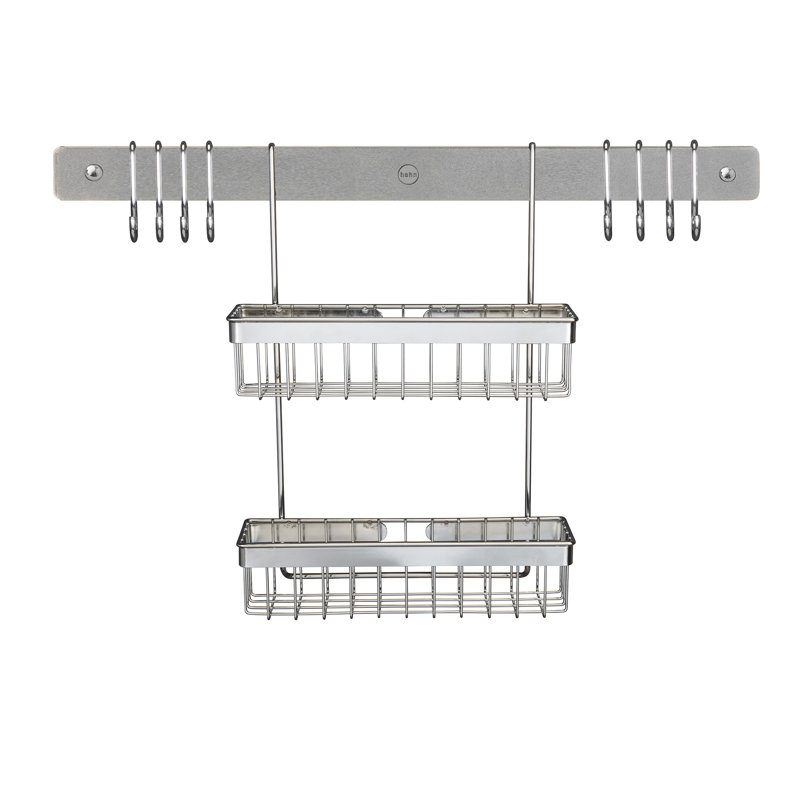 Metal Utensil Crock, Grey