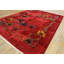 Hand Knotted Wool Area Rug in Red