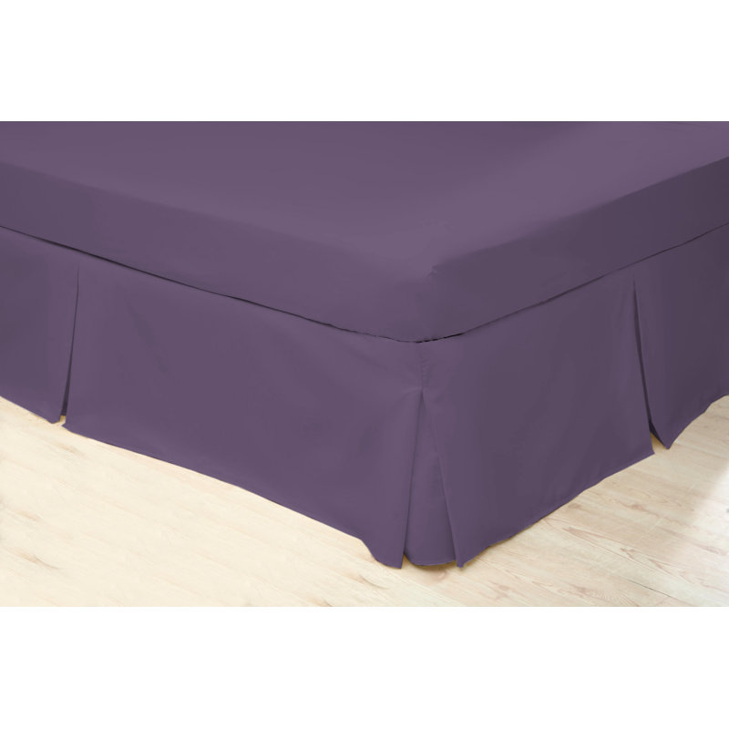 200 TC 50/50 Percale Polycotton Bed Skirt, Single (3'), Mauve