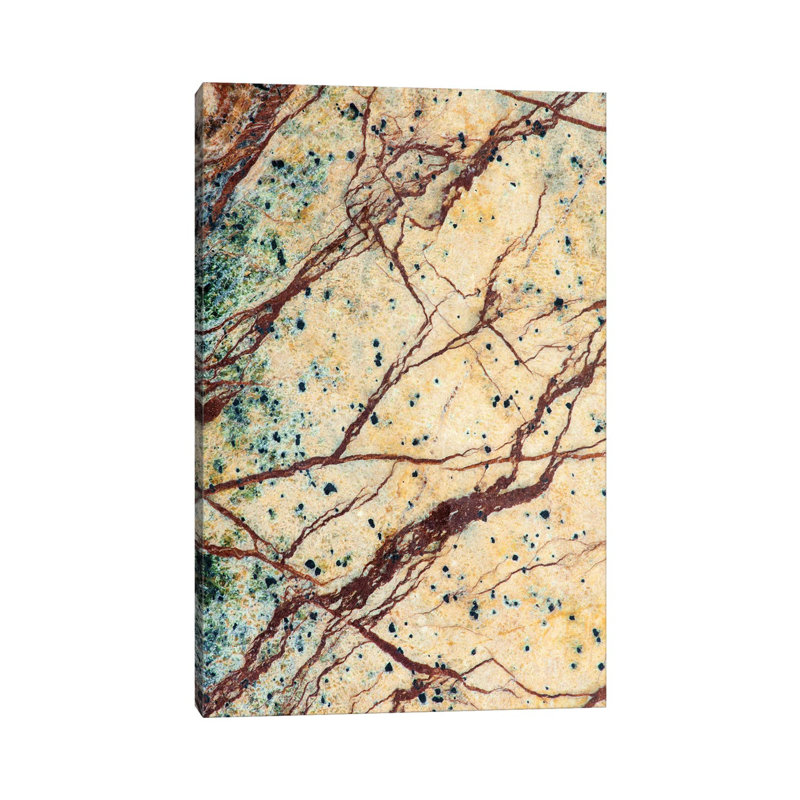 Usa, California. Detail Of Cut Slab Of Marble Rock. by Jaynes Gallery - Wrapped Canvas Print