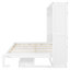 Lit escamotable avec bureau de coiffeuse, miroir central et 2 tiroirs latéraux-324514651