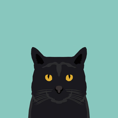 " Cat (Black) " by Pet Friendly
