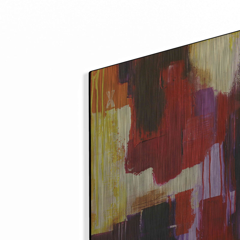 Winston Porter «Raspberry Beret I» par Erin Ashley, art mural en métal, H 24 po x l 12 po