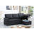 Upholste Pull Out Sectional Sofa With Chaise