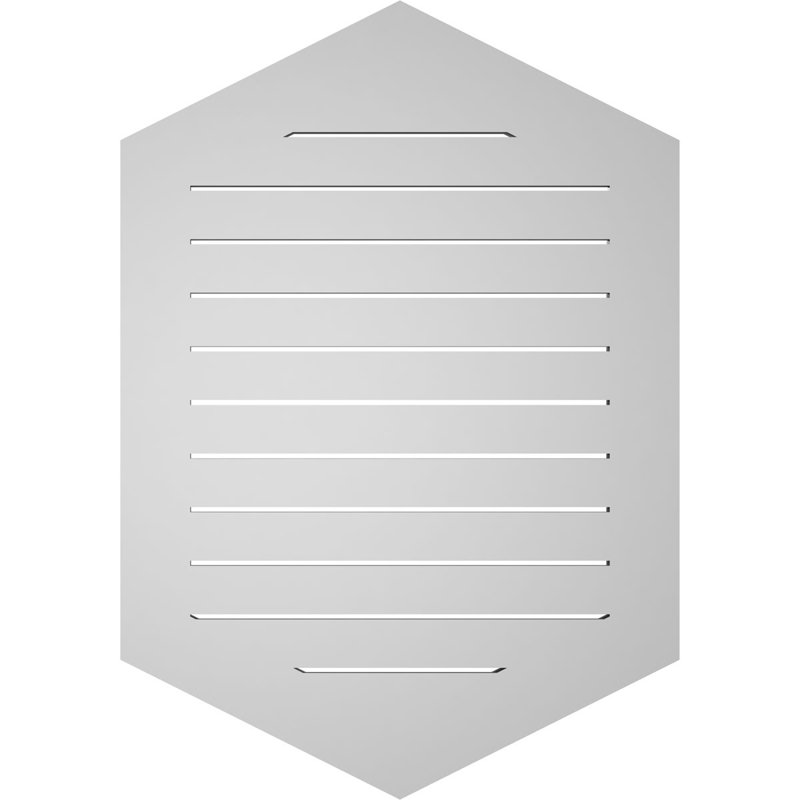 Pente verticale verticale en uréthane 6 pi, 1" H x 28" W x 40" L